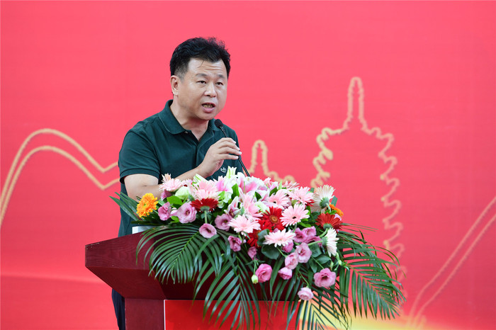 中国美术发行专业委员会第五届委员会副主任委员、福建美术出版社社长兼总编辑郭武致辞 李显杨 摄.jpg